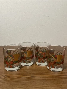 Culver Hand Siebdruck in den USA Yule Horn (235) Glas 14oz, 4er Set - Bild 1 von 13