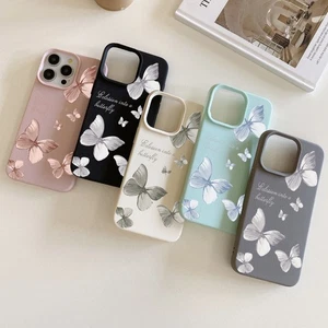 ShockProof Soft TPU Butterfly Case For iPhone 16 15 Pro Max 14 13 12 11 Cover - Picture 1 of 17