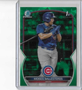 2023 Bowman Chrome  Green Sapphire Moises Ballesteros RC  40/60 - Picture 1 of 1