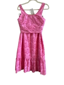 Calypso Barth Damen-Minirockset neu mit Etikett rosa Ösen Baumwolle - Bild 1 von 18