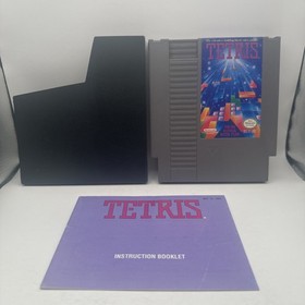 Cartucho de juego Tetris Nintendo NES con manual y funda EXCELENTE