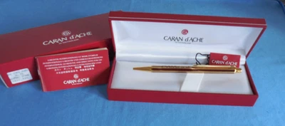 CARAN d'ACHE of Switzerland 5892.486 Ballpoint, brown Chinese lacquer & gold-NEW - Image 1 of 4