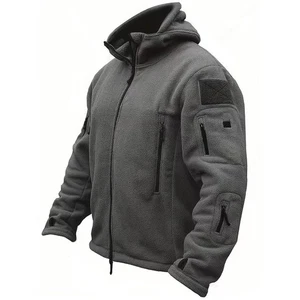 OLIVE DEFENDER TACTICAL FLEECE MENS JACKET MILITARY ARMY STYLE WARM COMBAT TOP - Picture 1 of 15