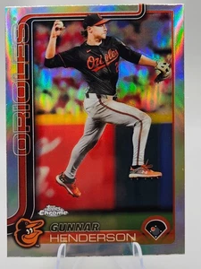 Gunner Henderson 2025 Topps Chrome Baseball Refractor Orioles - Bild 1 von 2