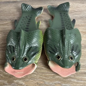 Rivers Edge Bass Fish Sandals Unisex Size 9-10 Slides Outdoor Pool Gift - Picture 1 of 8