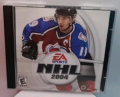NHL 2004 (PC, 2003, CD-ROM, Two Discs, EA Sports) Rare Joe Sakic Cover & Discs! - Image 1 of 4
