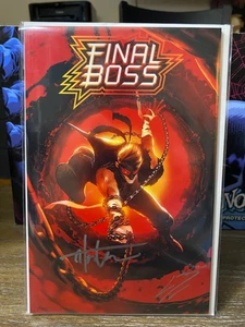 Final Boss #1 SDCC 2022 ASM #300 Tyler Kirkham/BossLogic Double Signed w/COAs - Bild 1 von 7