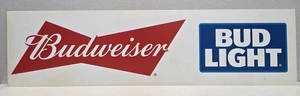 Budweiser/Bud Light Beer Floor Stand Pricer Advertisement Plastic Sign 20"x5.25" - Picture 1 of 3