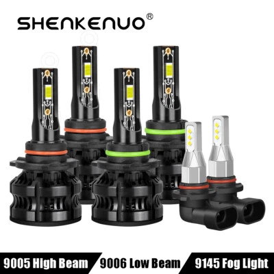 LED Headlight + Fog Light 6pc Bulbs for 2003 2004 2005 2006 GMC Sierra 1500 3500 - Image 1 of 4