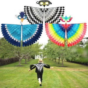 Bird Animal Wings Cosplay Costume Cape and Mask Elastic Dress Kids Performan - Picture 1 of 12