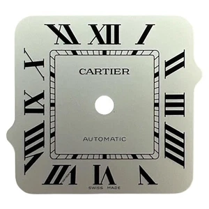 Cartier Santos genuino 35,1 mm esfera romana plateada W2SA0007 - Imagen 1 de 4