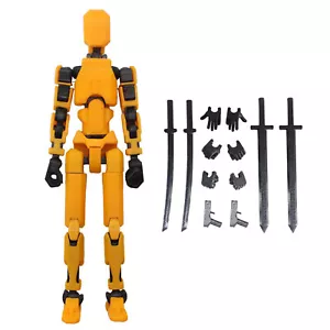 3D Printed Multi-jointed Mobile Robot PVC Mannequin Full Body Activity RobotDoll - Picture 1 of 15