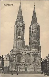 SAINT-LO 50 Église Notre Dame CPA animé Éditions N°210 dans les années 1900-1910 - Picture 1 of 2