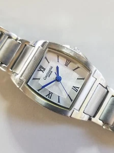 CONTINENTAL GENEVE PRE-OWNED GREAT DIAL ALL ST. STEEL QUARTZ LADY'S WATCH - Picture 1 of 5