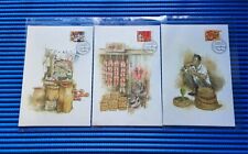 2007 Singapore Vanishing Trade Souvenir Print & 3X Postcards with Folder