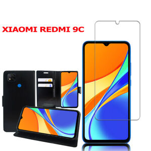 FOR XIAOMI REDMI 9C/9C NFC 6.53" Case Cover Tempered Glass Screen Protector