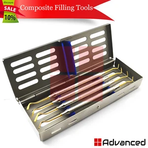 Titanium Gold Composite Filling Instruments Resin Contouring Restorative - 5Pcs - Picture 1 of 6