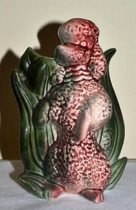 Vintage Hull Pottery Poodle Dog Planter #114 French Country Cottage Core Kitsch - Picture 1 of 7