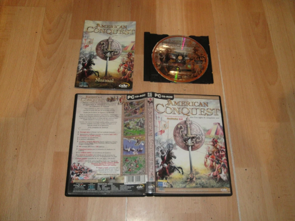 AMERICAN CONQUEST ESTRATEGIA EPICA EN TIEMPO REAL PARA PC EN BUEN ESTADO  - Imagen 1 de 1