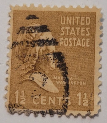 Estampilla postal de Estados Unidos ~ Martha Washington ~ 11/2¢ ~ X17 DE COLECCIÓN ~ Foto 1 de 4