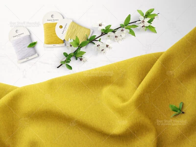 WALKLODEN Wolle Walk Mantelstoff Wollstoff Trachtenstoff Loden GELB EUR 26,98/m - Bild 1 von 2