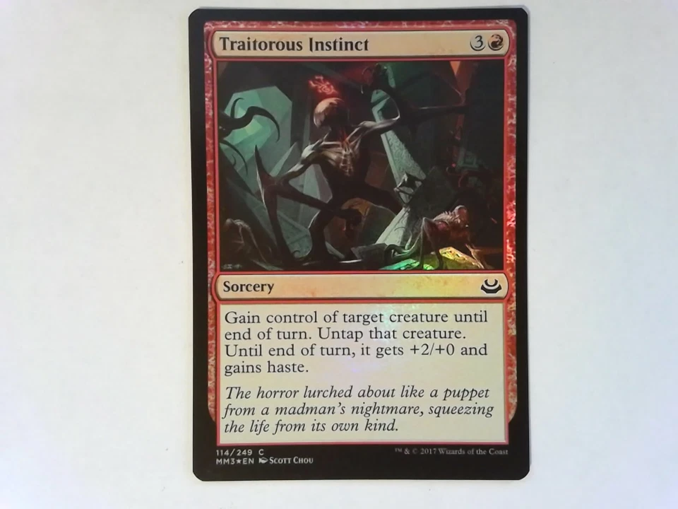 Foil Traitorous Instinct	 Modern Masters 2017 - Magic the Gathering Red - Image 1 of 1