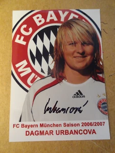 AUTOGRAMM DAGMAR URBANCOVA FRAUEN FUSSBALL DFB BAYERN MÜNCHEN 2006/07 - Bild 1 von 1