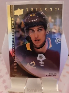 2020-21 UD Trilogy Rookie Premieres Level3 #/299 Dylan Cozens Buffalo Sabres RC - Picture 1 of 2
