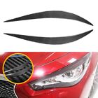 Carbon Fiber Headlight Eyelid Trim Cover For Infiniti Q50 Adds A Modern Touch
