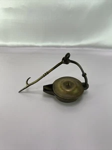 Lámpara de aceite antigua de bronce - Imagen 1 de 3