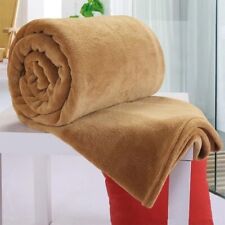 Soft Warm Coral Fleece Blanket Winter Sheet Bedspread Sofa Throw 230Gsm 8...