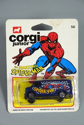 Furgoneta Corgi Junior Amazing Spider-Man de colección, 1978, abierta Foto 1 de 3