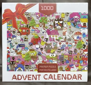 Sanrio Characters 1000 Piece Puzzle Advent Calendar With Poster Hello Kitty - Picture 1 of 3
