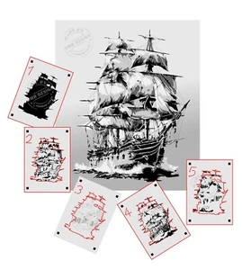 AS-397 Ship step by step stencil template acrylic airbrush spray wall paint - Picture 1 of 3