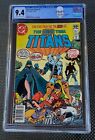 New Teen Titans #2 (Deathstroke 1st app) CGC 9.4 NM DC 1980 George Perez Label