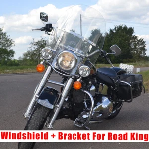 Parabrisas desmontable transparente de liberación rápida para Harley Road King 94-23 - Imagen 1 de 12