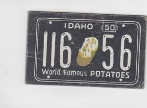 1950 Topps License Plates IDAHO Trivia Question Shoshone Falls - Vintage Issue - Picture 1 of 2