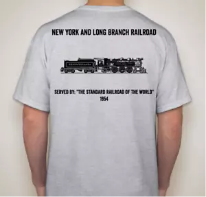 NY&LBRR New York & Long Branch PRR K4s 1954 Pennsy XX-Large T-Shirt L@@K! - Bild 1 von 3