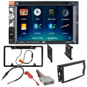 For Chevy 2005-2013 Corvette XDVD269BT Car Stereo Double DIN Dash Kit and Camera - Bild 1 von 10
