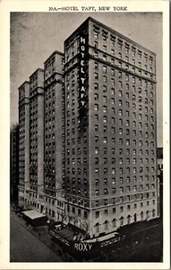 Hotel Taft black and white NEW YORK CITY NEW YORK POSTCARD D10 - Picture 1 of 2