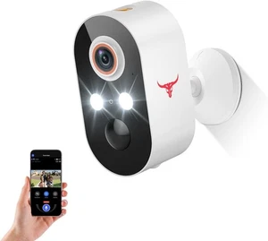 Wireless Outdoor Security Camera 1080P HD with Night Vision & Motion Detection - Picture 1 of 8