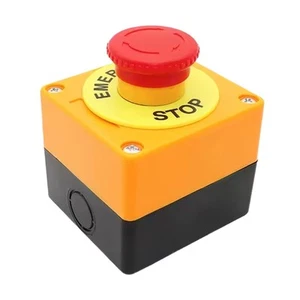 EmergeNormally Closedy Stop Push Button Switch Elevator Mount 660V 10A - Picture 1 of 6