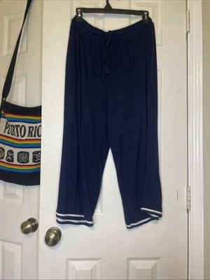 Pantalones de salón Secret Treasures para mujer azul marino - talla M (8-10) ropa de dormir pierna ancha Foto 1 de 4