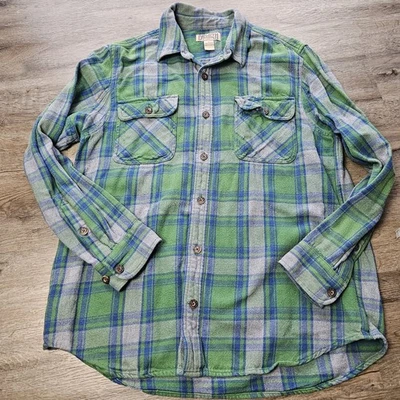 Duluth Trading Co. Men's Heavweight Twill Flannel Work Shirt Plaid Sz  Large - Image 1 of 4
