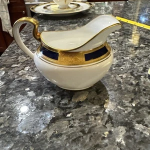 Aynsley 'Empress Cobalt' & Gold Encrusted CREAMER - Picture 1 of 6