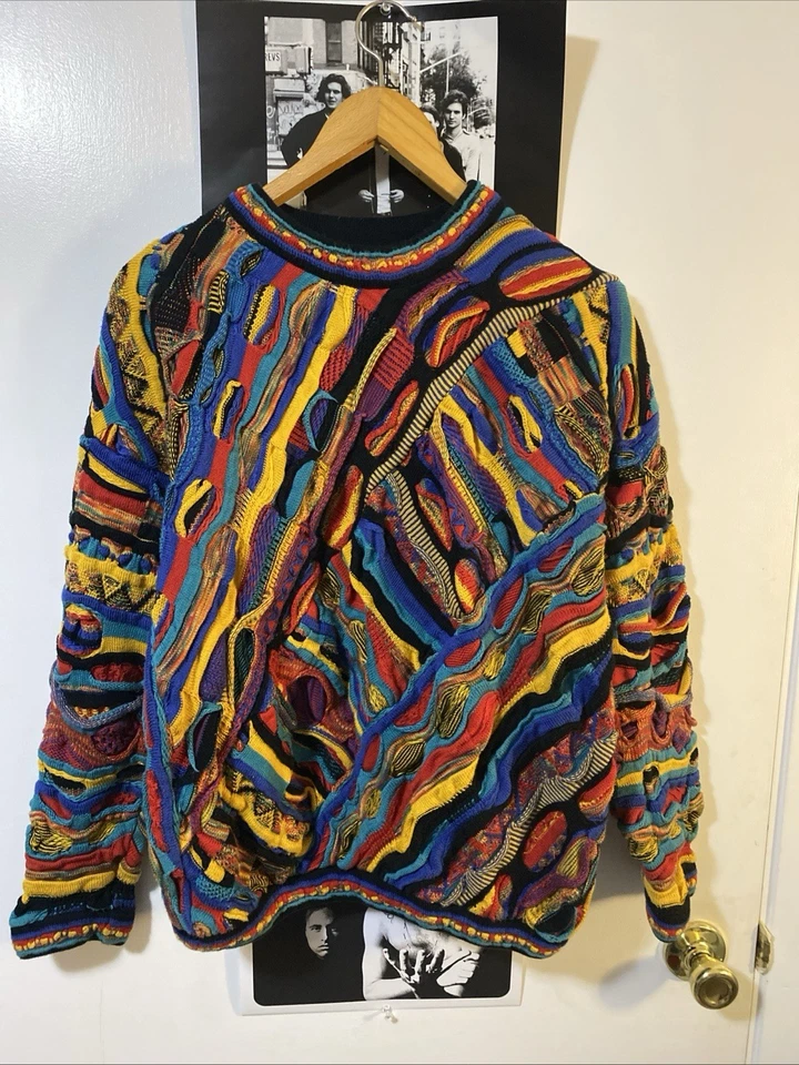 Suéter masculino vintage anos 90 estilo Tundra Canadá Coogi tamanho grande - Imagem 1 de 4
