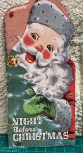 Vintage 1958 Night Before Christmas Whitman Santa Cutout Book Florence Winship - Picture 1 of 5