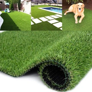 Artificial Grass Turf Lawn 4FTX7FT Indoor Outdoor Fake Grass Rug with Drainag... - Picture 1 of 8