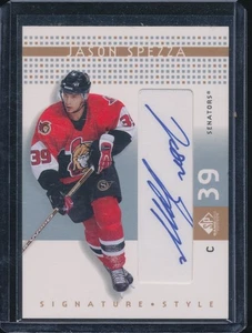 2002-03 SP Game Used Signature Style Autograph Rookie #SS-JP Jason Spezza AUTO - Foto 1 di 2