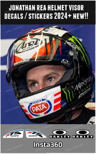 Visor Stickers / Decals for Jonathan Rea Arai Helmet 2024 / 2025 NEW!! - Picture 1 of 1